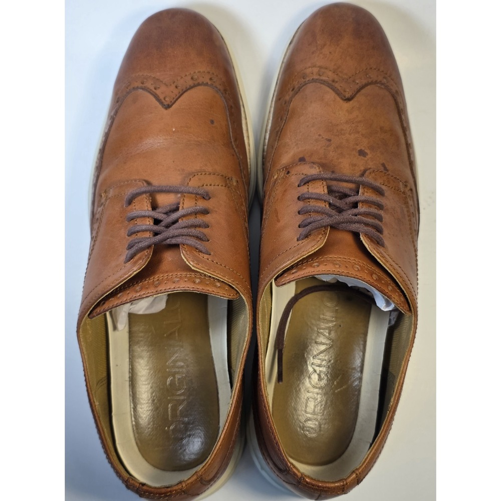 Cole Haan OriginalGrand Wingtip Oxford C26471 Mens 9M Brown Casual Leather Shoes - Picture 9 of 11